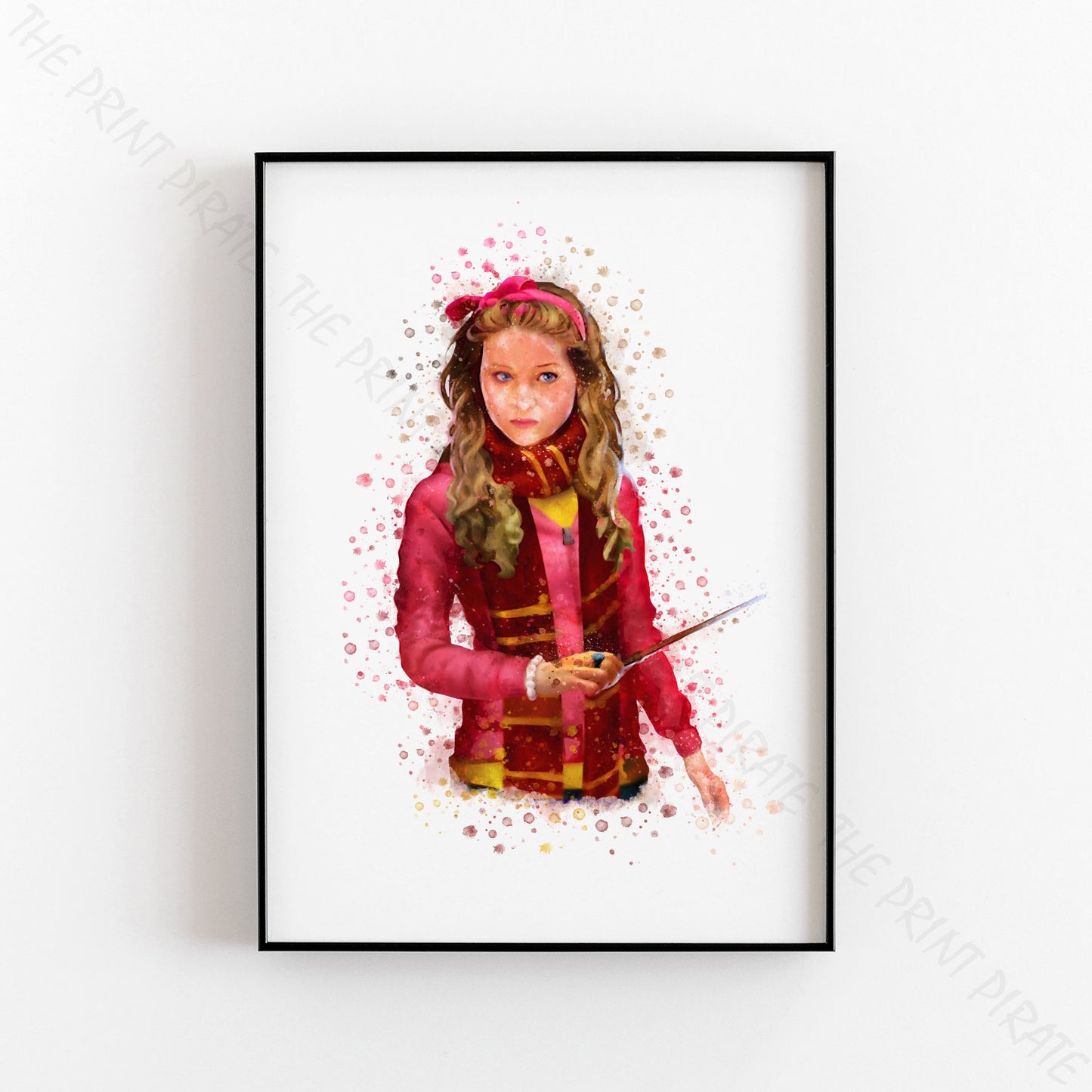 Wizarding World 'LAVENDER BROWN' Harry Potter / Fantastic Beasts Watercolour Splash Wall Art Print