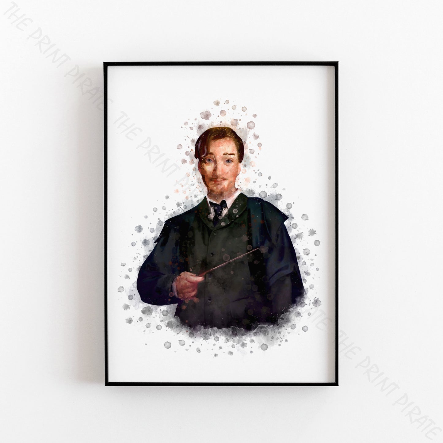 Wizarding World 'REMUS LUPIN' Hogwarts Harry Potter / Fantastic Beasts Watercolour Splash Wall Art Print