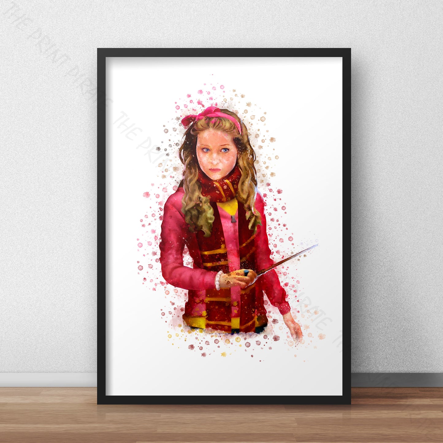 Wizarding World 'LAVENDER BROWN' Harry Potter / Fantastic Beasts Watercolour Splash Wall Art Print