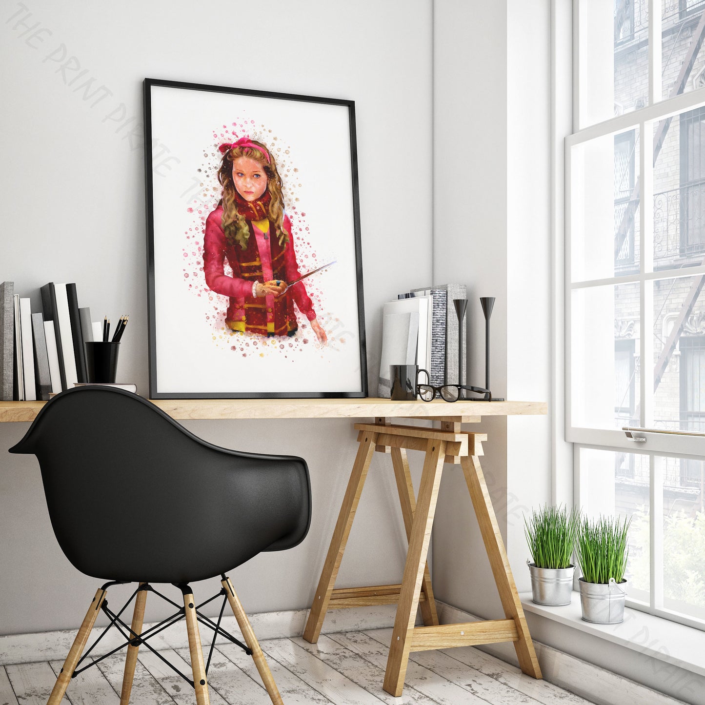 Wizarding World 'LAVENDER BROWN' Harry Potter / Fantastic Beasts Watercolour Splash Wall Art Print