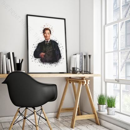 Wizarding World 'REMUS LUPIN' Hogwarts Harry Potter / Fantastic Beasts Watercolour Splash Wall Art Print