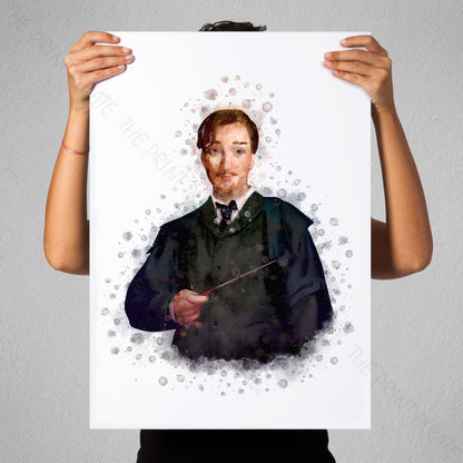 Wizarding World 'REMUS LUPIN' Hogwarts Harry Potter / Fantastic Beasts Watercolour Splash Wall Art Print