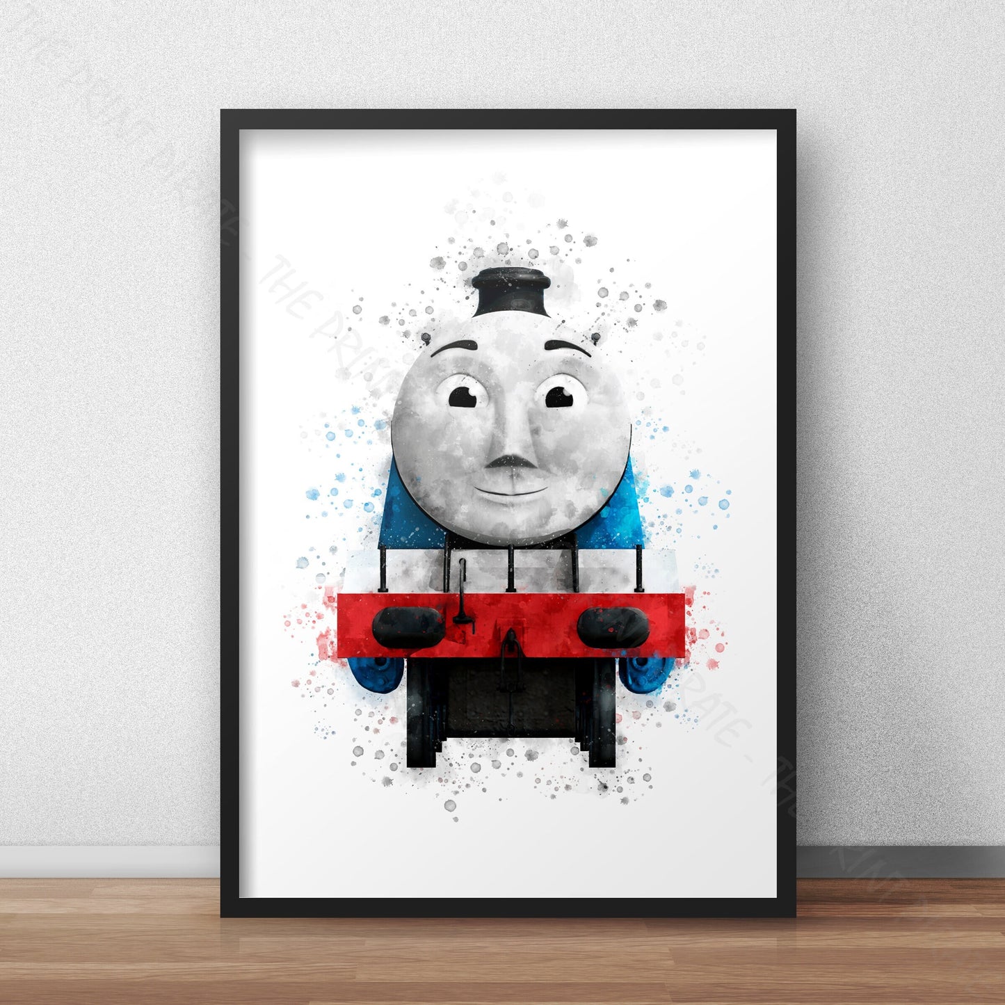 Thomas and Friends 'GORDON' Watercolour Splash Wall Art Print